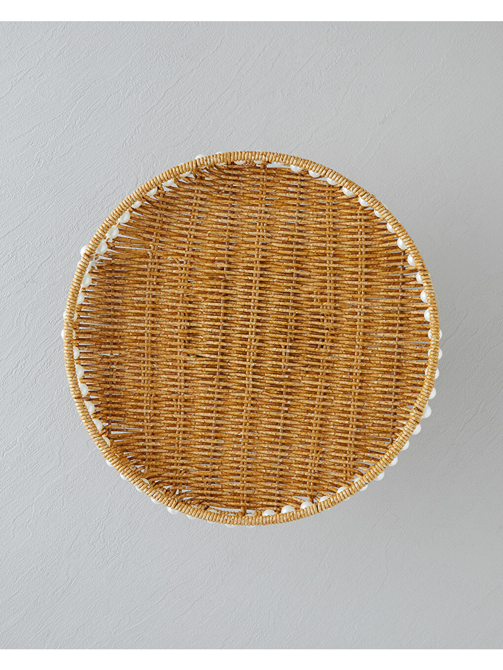 Pearl Plastik Rattan Kek Standı 30 cm Açık Kahverengi-1