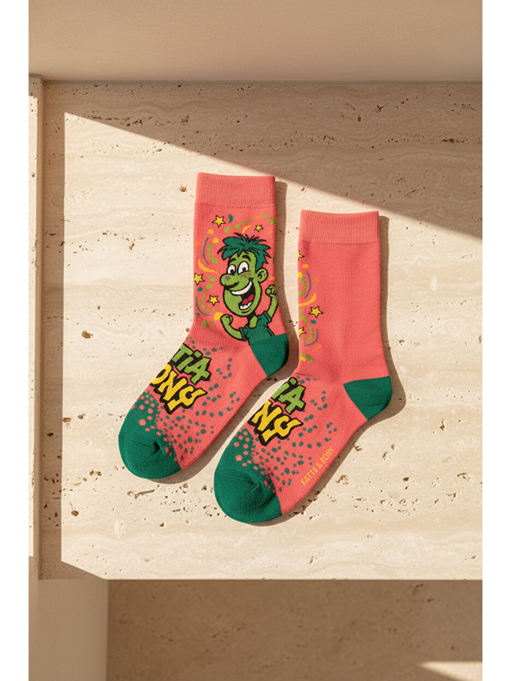 Karışık Unisex Pop Art Karikatürlü Soket Çorap-1