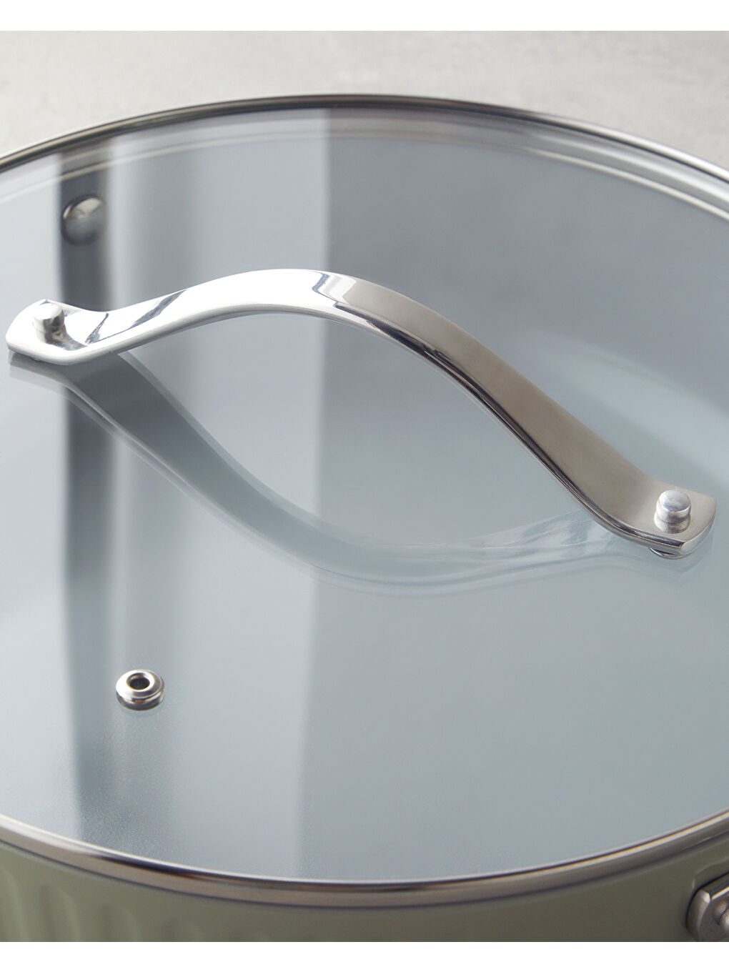 Berlin Fusion Pro Basık Tencere 28 cm Yeşil-3