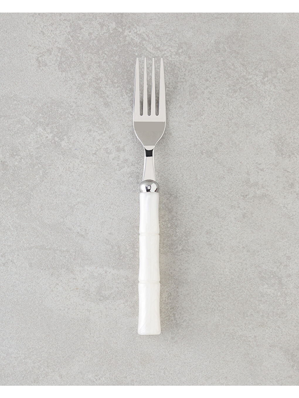 Ekru Maria Paslanmaz Çelik Çatal Kaşık Bıçak Takımı 18 Parça 6 Kişilik Krem-2