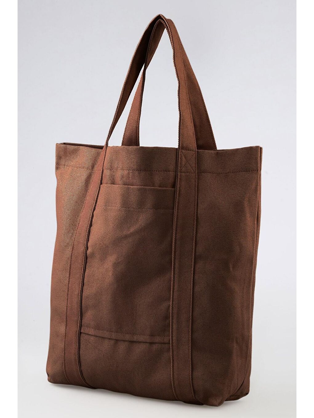 Kısa Sap Cepli Model Kahverengi Çanta-1