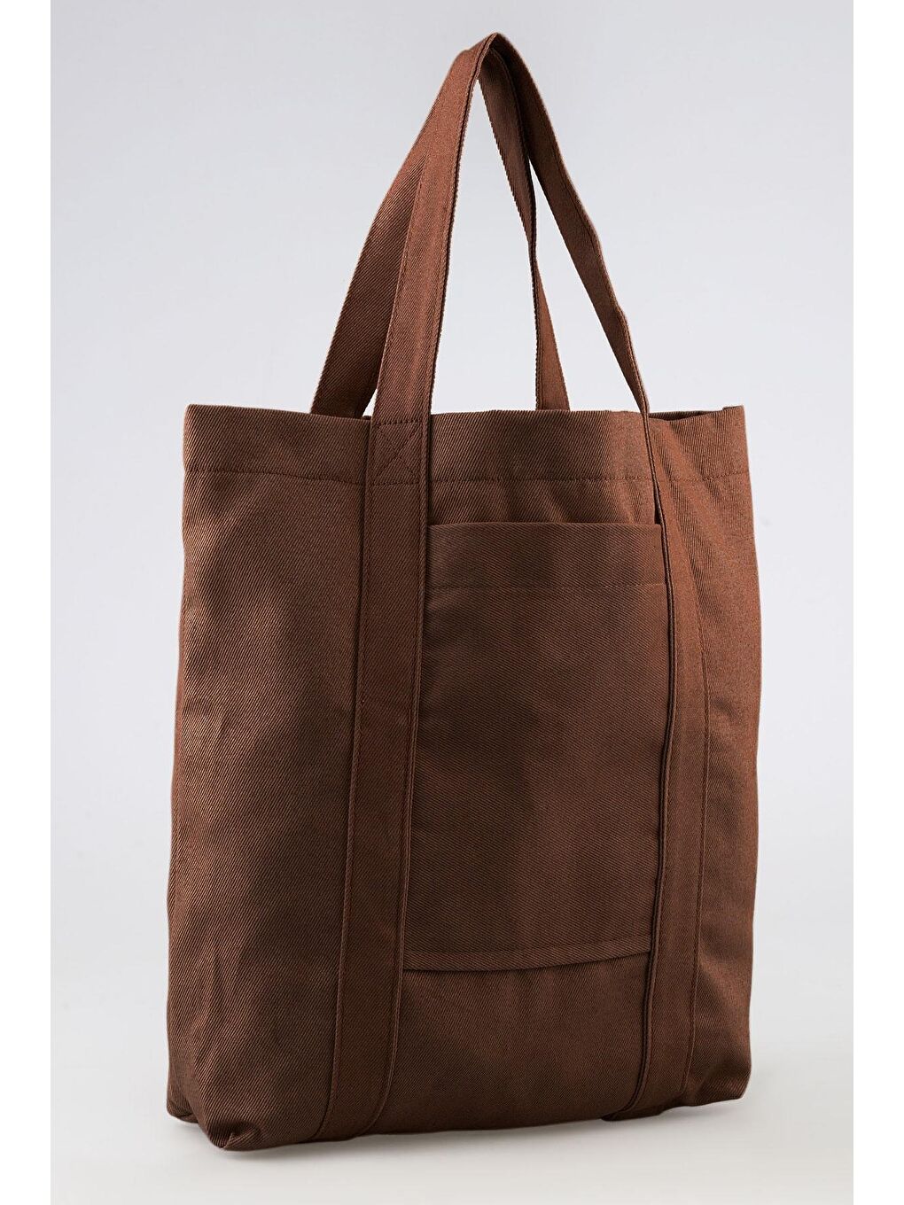 Kısa Sap Cepli Model Kahverengi Çanta-2