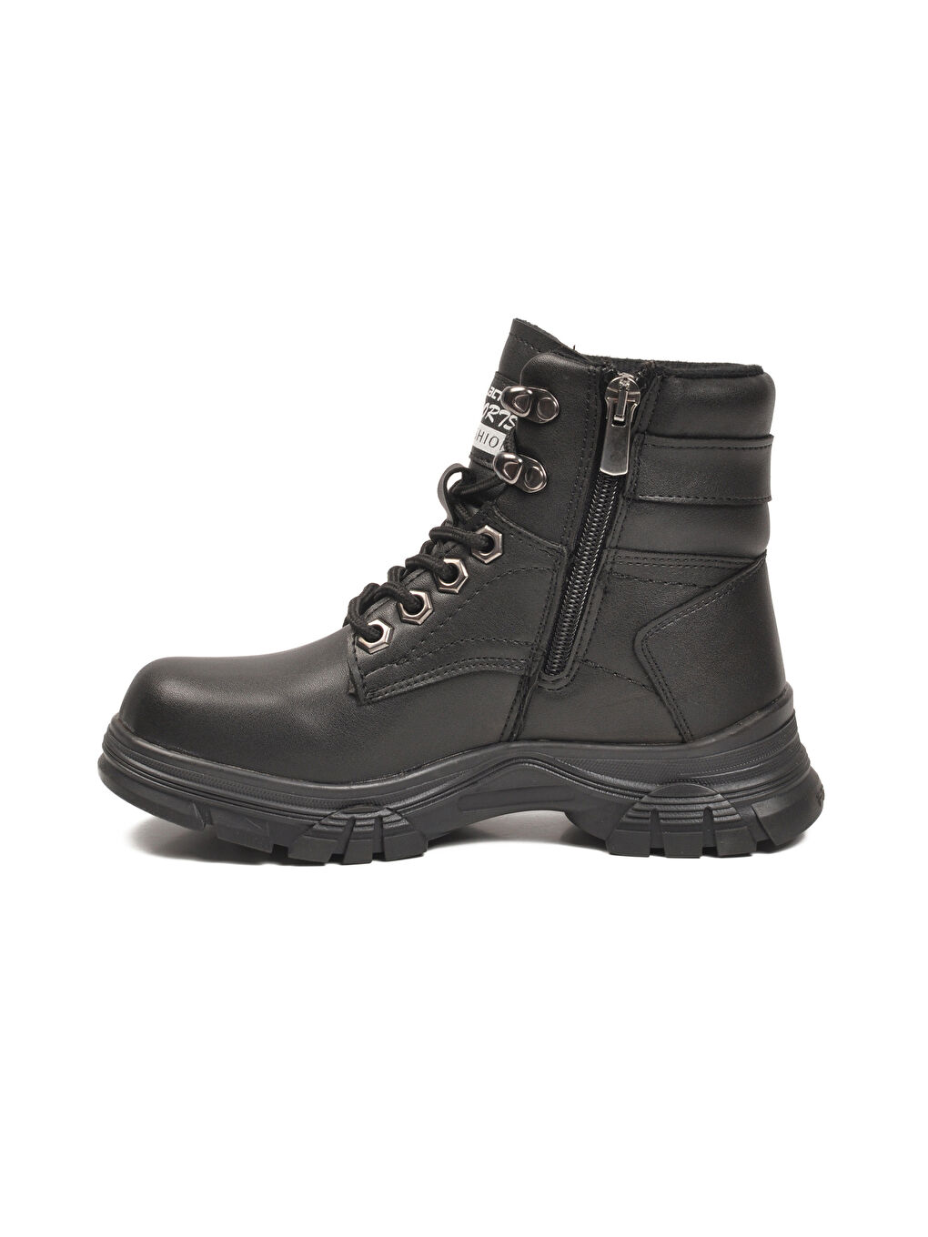 Siyah İçi Polarlı Kaymaz Taban Unisex Çocuk Bot 24035 F-3