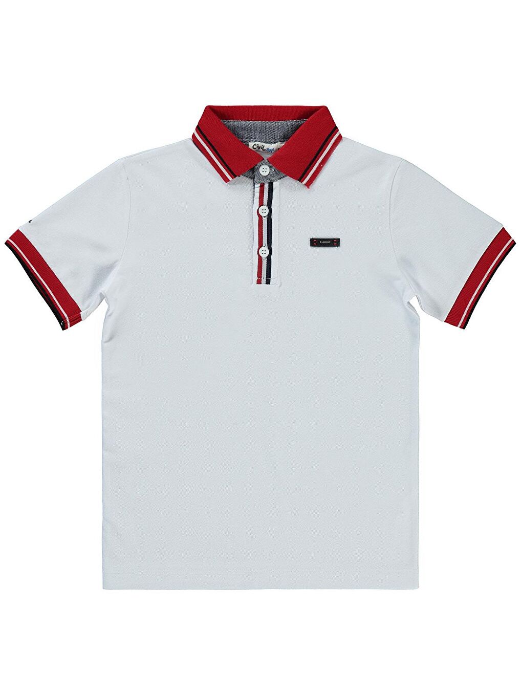 Boys Polo Edition Nakışlı 10-13 Yaş Tişört - Beyaz 10-11 Yaş