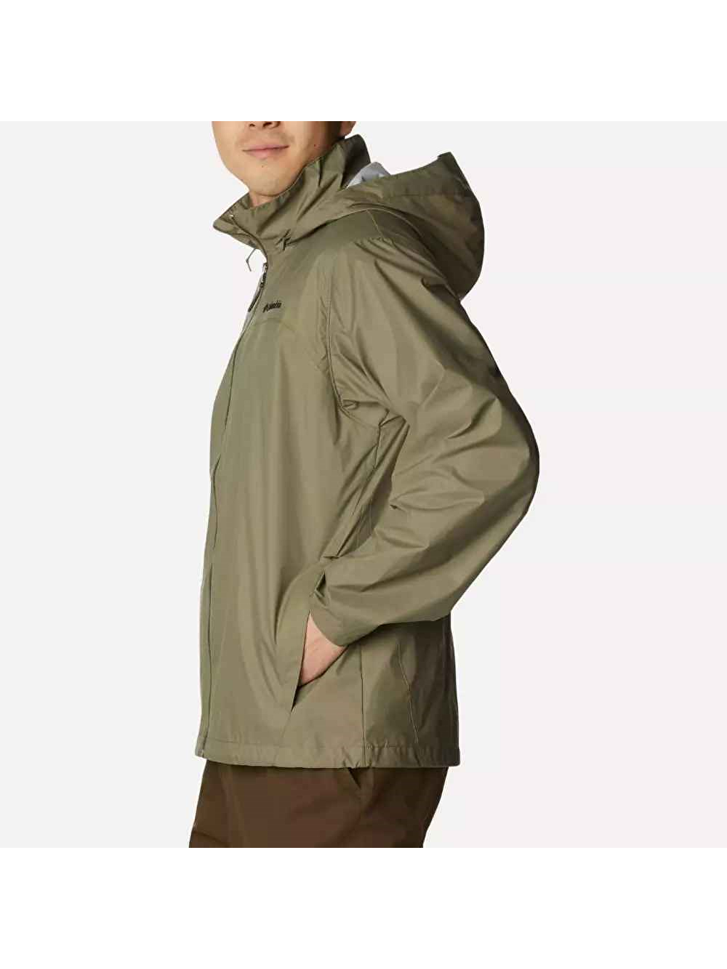 Glennaker Lake Erkek Yeşil Kapüşonlu Yağmurluk-1