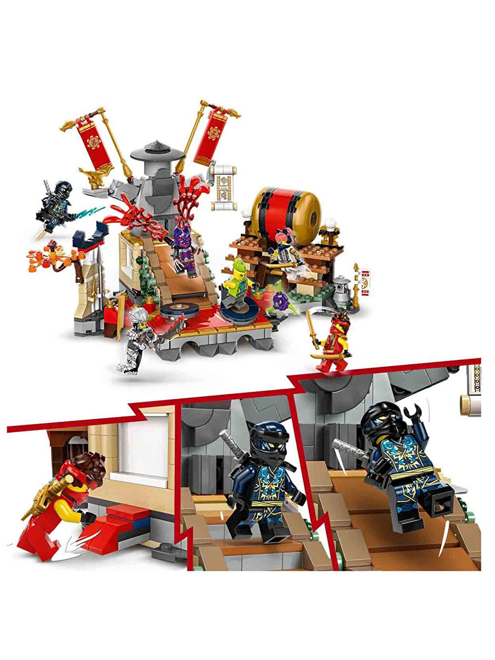 Lego Renksiz NINJAGO Turnuva Savaş Arenası Oyun Seti 71818 - 2