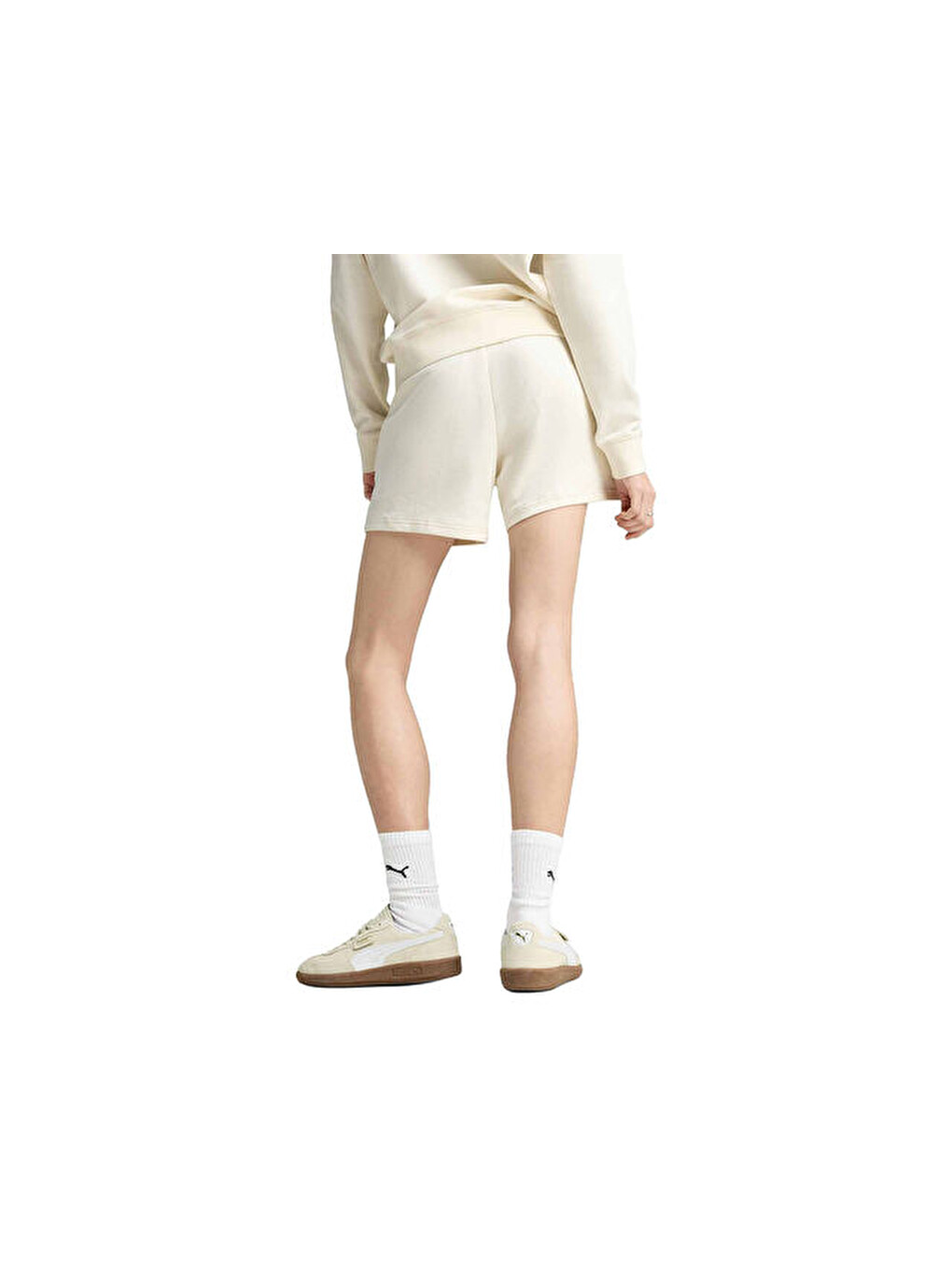 Ekru Ess Elevatedmid-riseshorts5 Kadın Günlük Şort 69090299 Krem-1