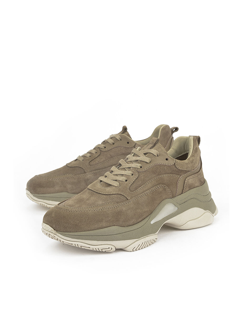 Bej Kadın Hakiki Deri Sneaker 1431000Z3389 Koyu Vizon-5