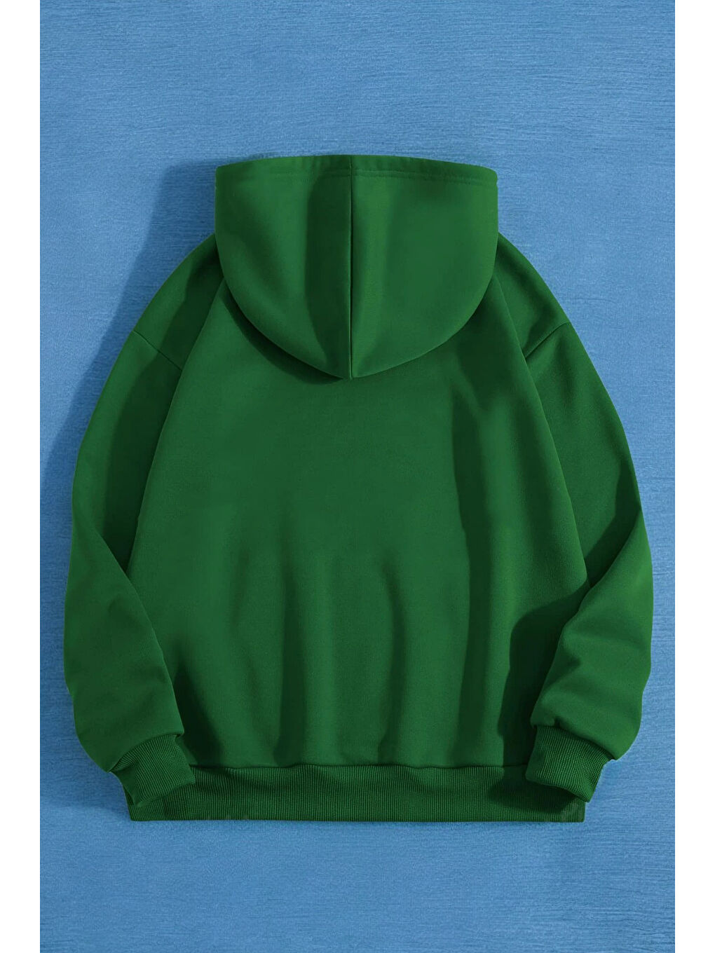 uyguntarz Yeşil Papatya Kelebek Baskılı Oversize Sweatshirt - 1