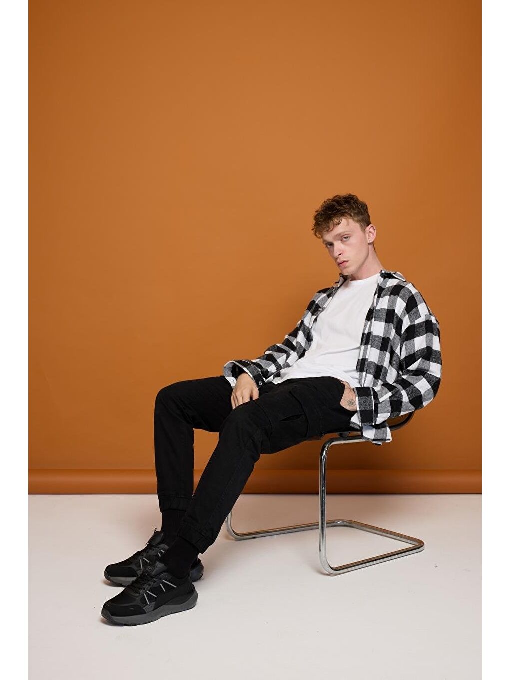 Erkek  Siyah-Gri Spor Ayakkabı-2