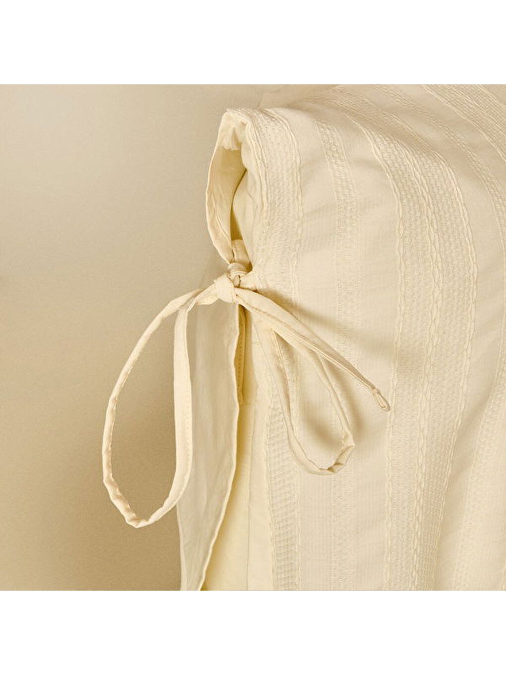 Soft Armürlü Tek Kişilik Nevresim Takımı - Ekru-3