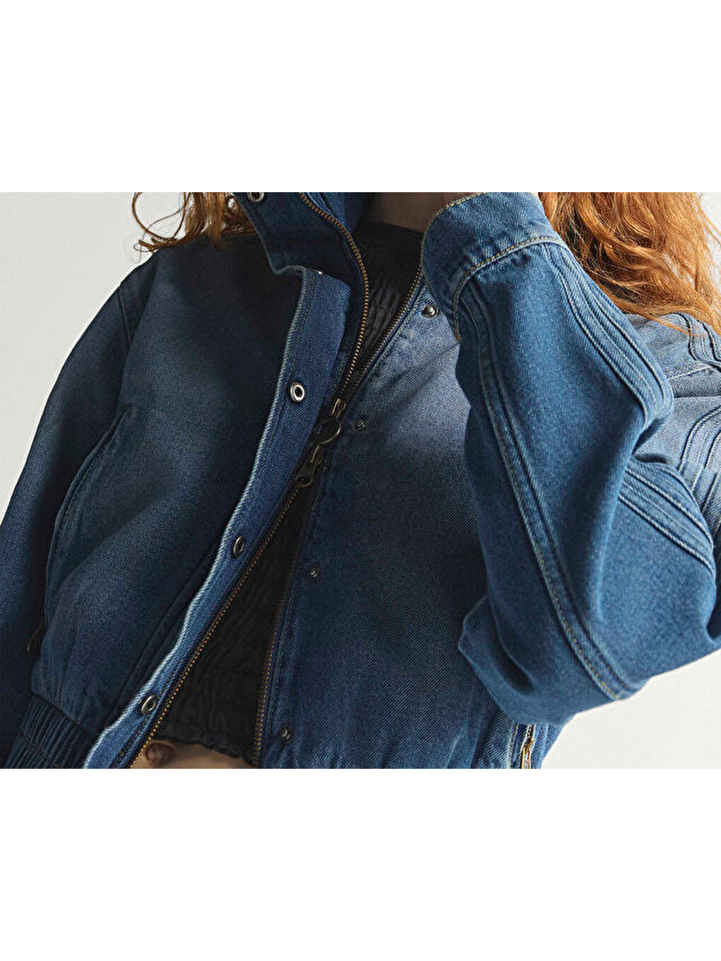 P Ess Denim Tt Kadın Günlük Ceket Ke1072 Mavi-4