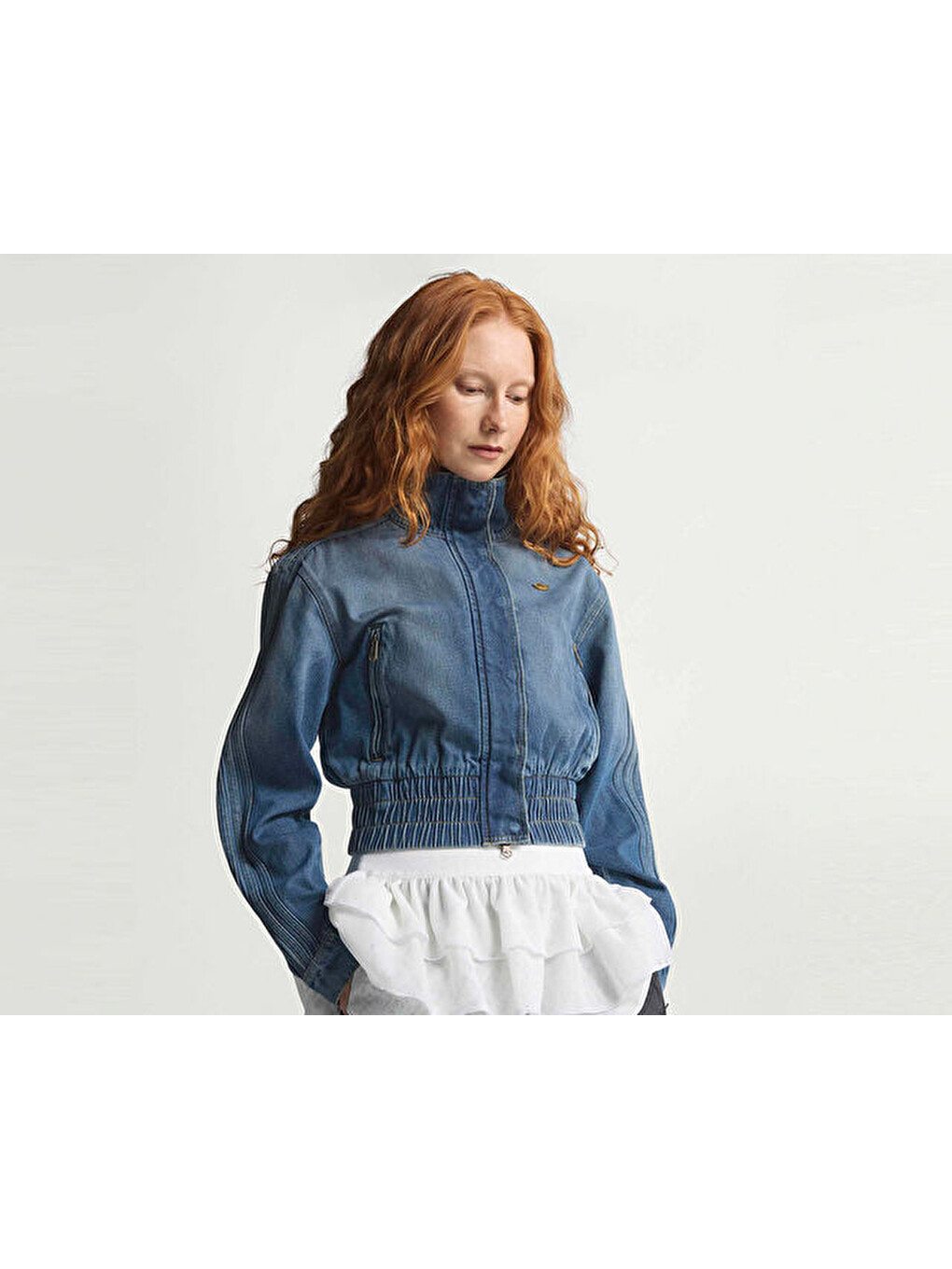 P Ess Denim Tt Kadın Günlük Ceket Ke1072 Mavi-5