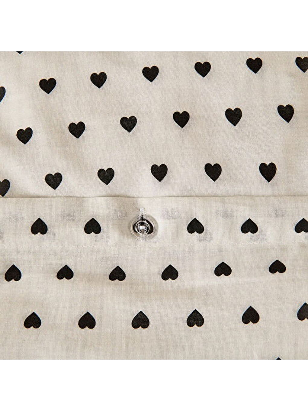 Siyah Soft Moyo Tek Kişilik Nevresim Takımı - Beyaz / Antrasit-2