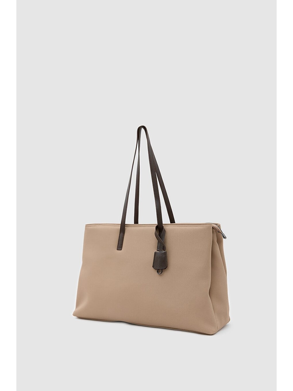 Kahverengi 15" Twill Dokulu Teknik Kumaş Laptop Çantası Sütlü Kahve-1