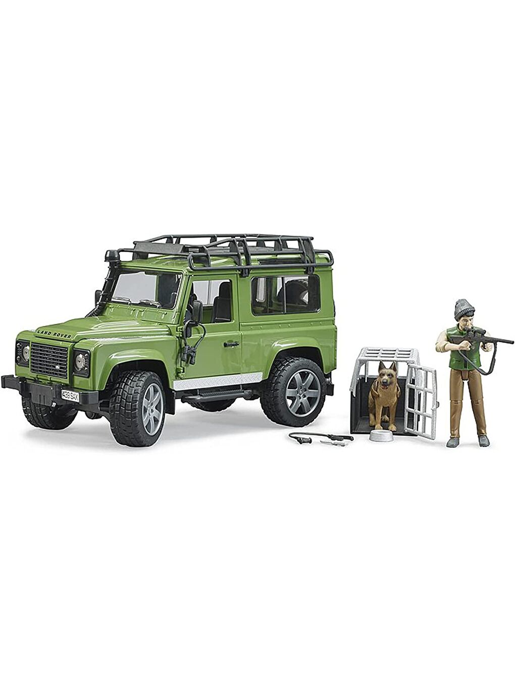 Bruder Renksiz Land Rover Arazi Aracı & Avcı ve Av Köpeği BR02587 - 2