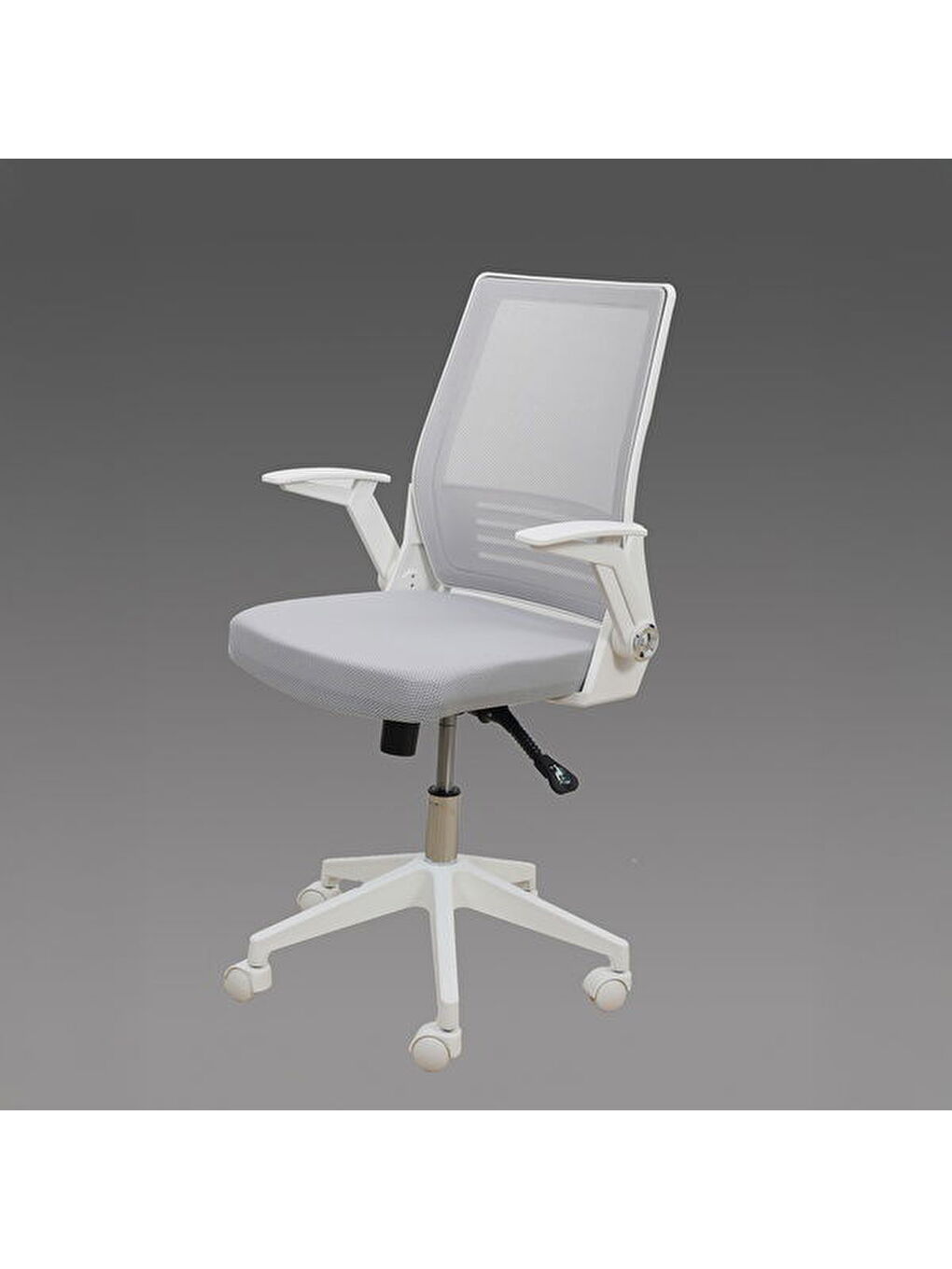 Konfor Çalışma Sandalyesi - Beyaz / Gri - 105x57x58,5 cm-2