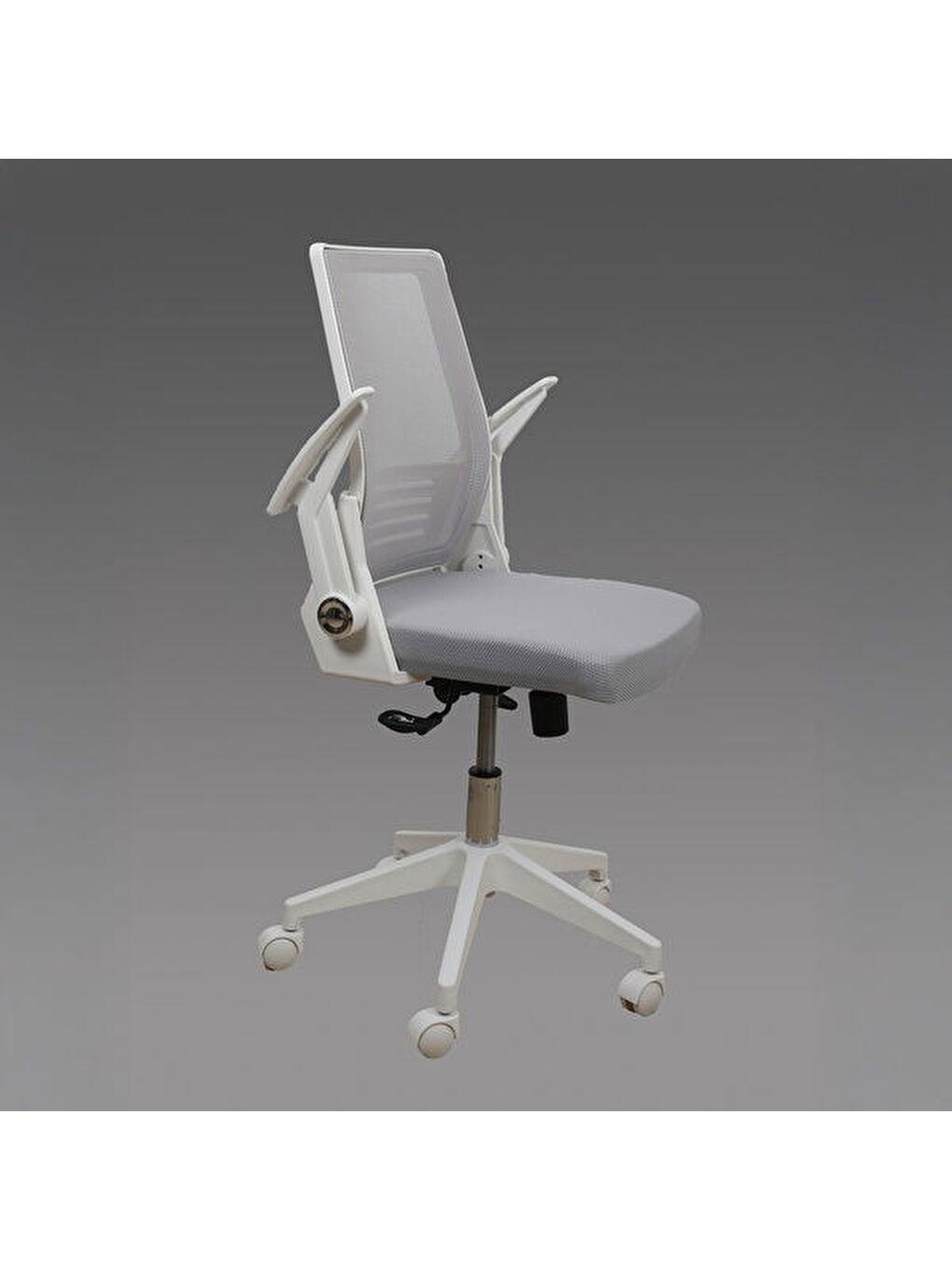 Konfor Çalışma Sandalyesi - Beyaz / Gri - 105x57x58,5 cm-3