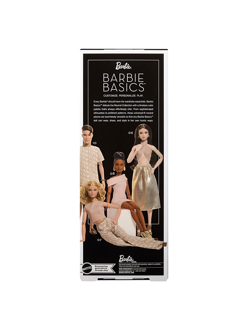 Barbie Basics 07 Siyah Uzun Saçlı Jjx26-5