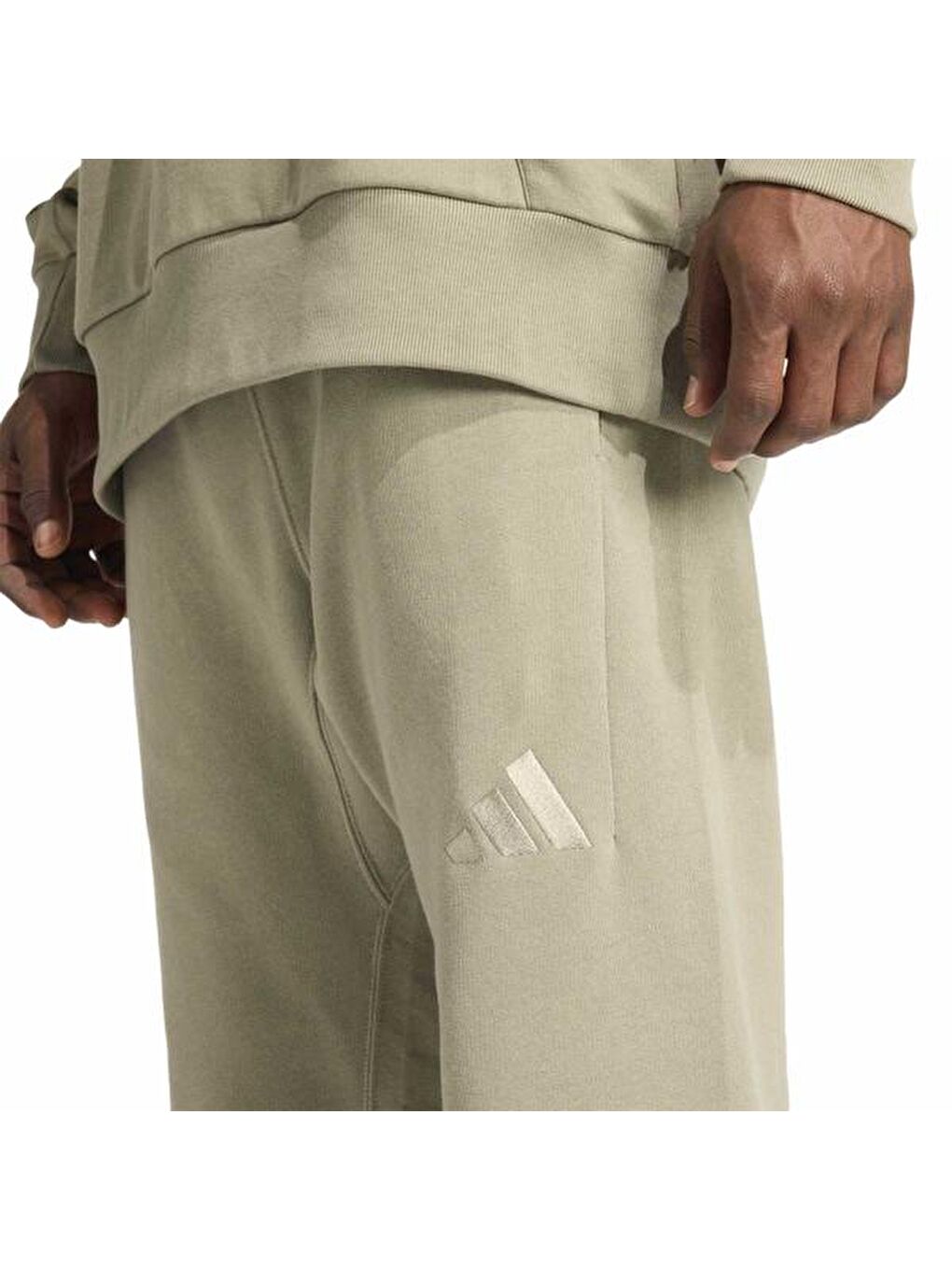 All Season French Terry Regular Erkek Bej Eşofman Altı-2