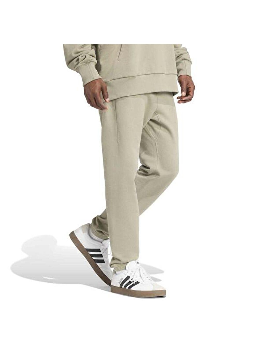 All Season French Terry Regular Erkek Bej Eşofman Altı-3