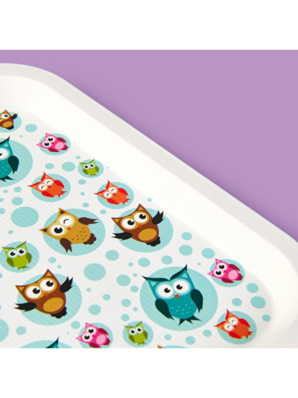Karışık Kitchen Owls Tepsi - Renkli - 21x31 cm-3