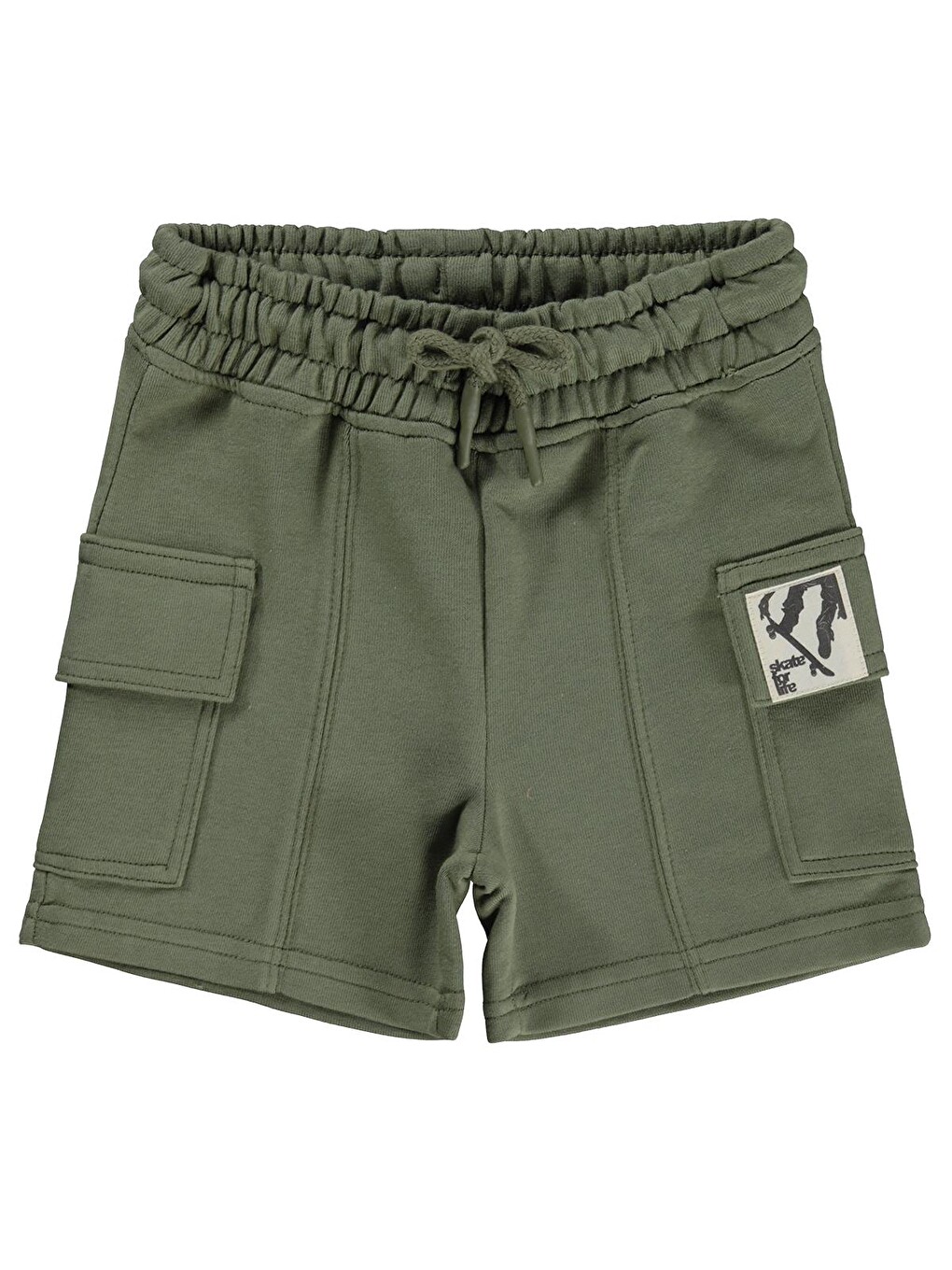 Boys Basic Kargo Cepli 2-5 Yaş Kapri - Haki