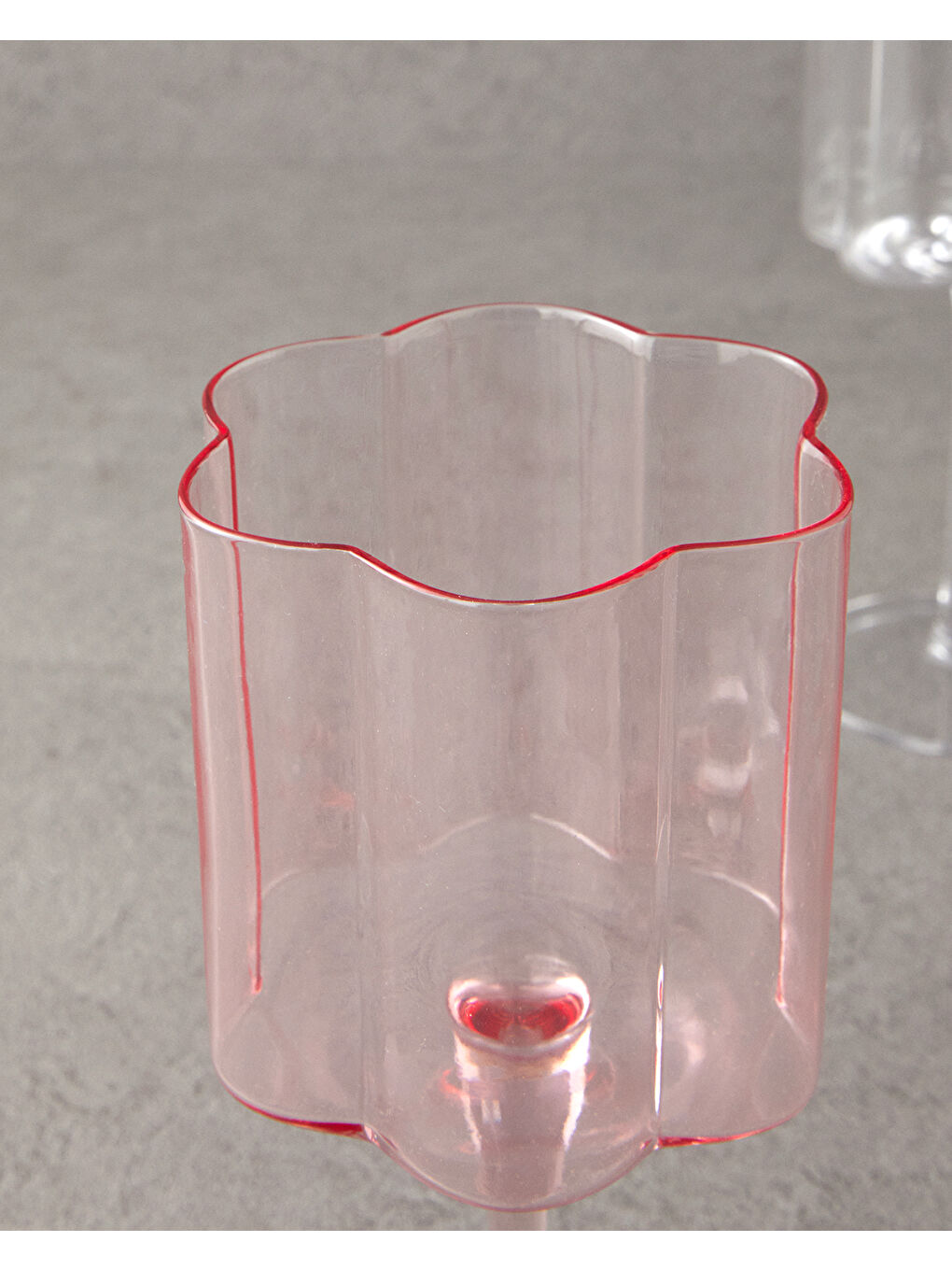 Flor Pura Cam 2'li Kadeh Pembe-1