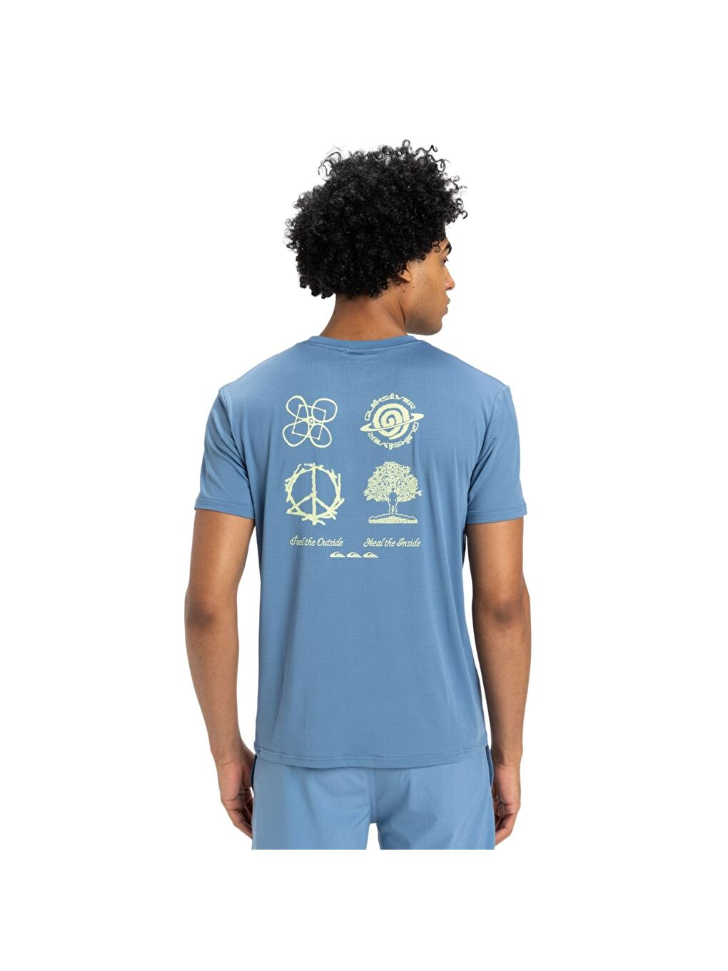 Lap Time Erkek Mavi Tişört-3