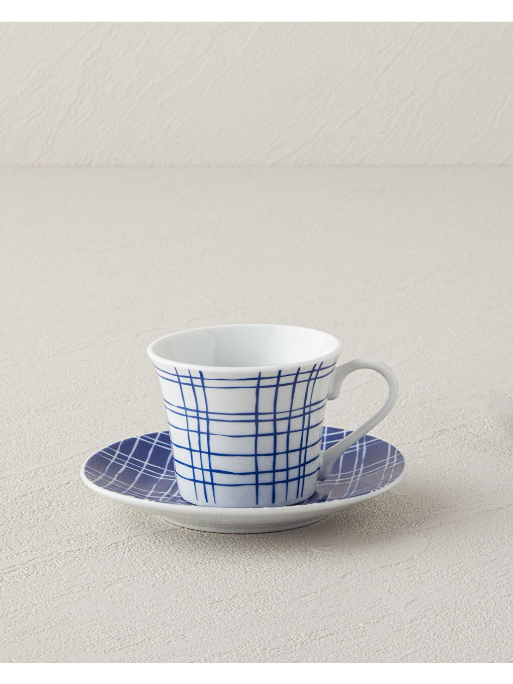 Vera Porselen 4 Parça 2 Kişilik Kahve Fincan Takımı Mavi-2