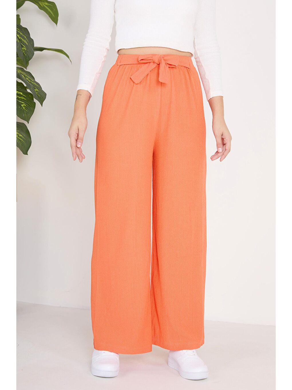 Orta Kadın Turuncu Pantolon - 23140-3