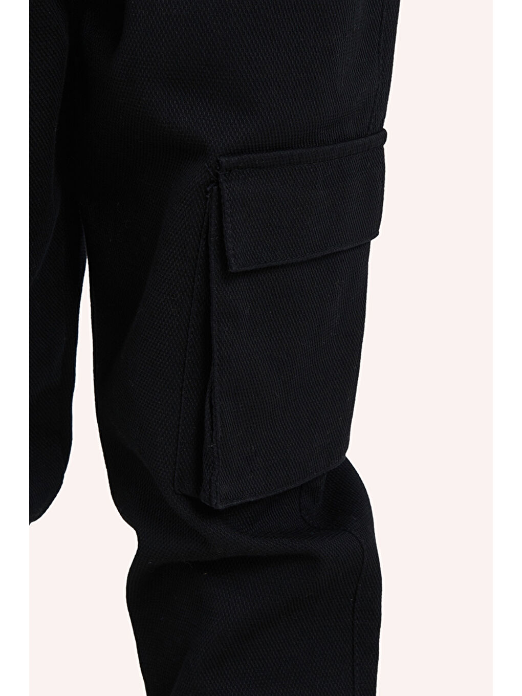 Panço Siyah Erkek Çocuk Beli Lastikli Pantolon - 4