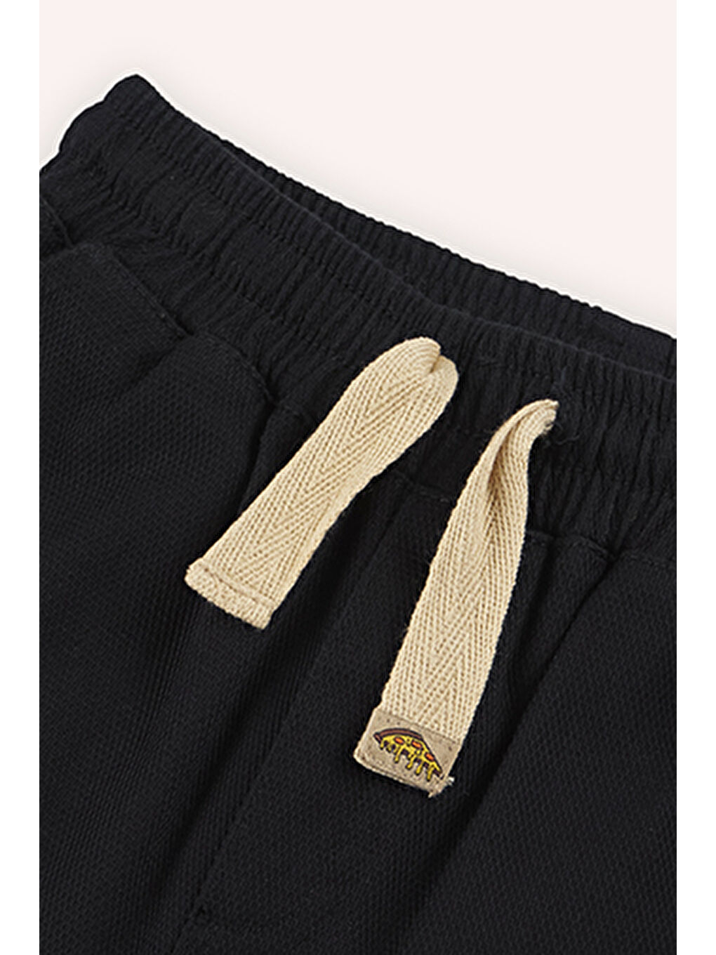 Panço Siyah Erkek Çocuk Beli Lastikli Pantolon - 5