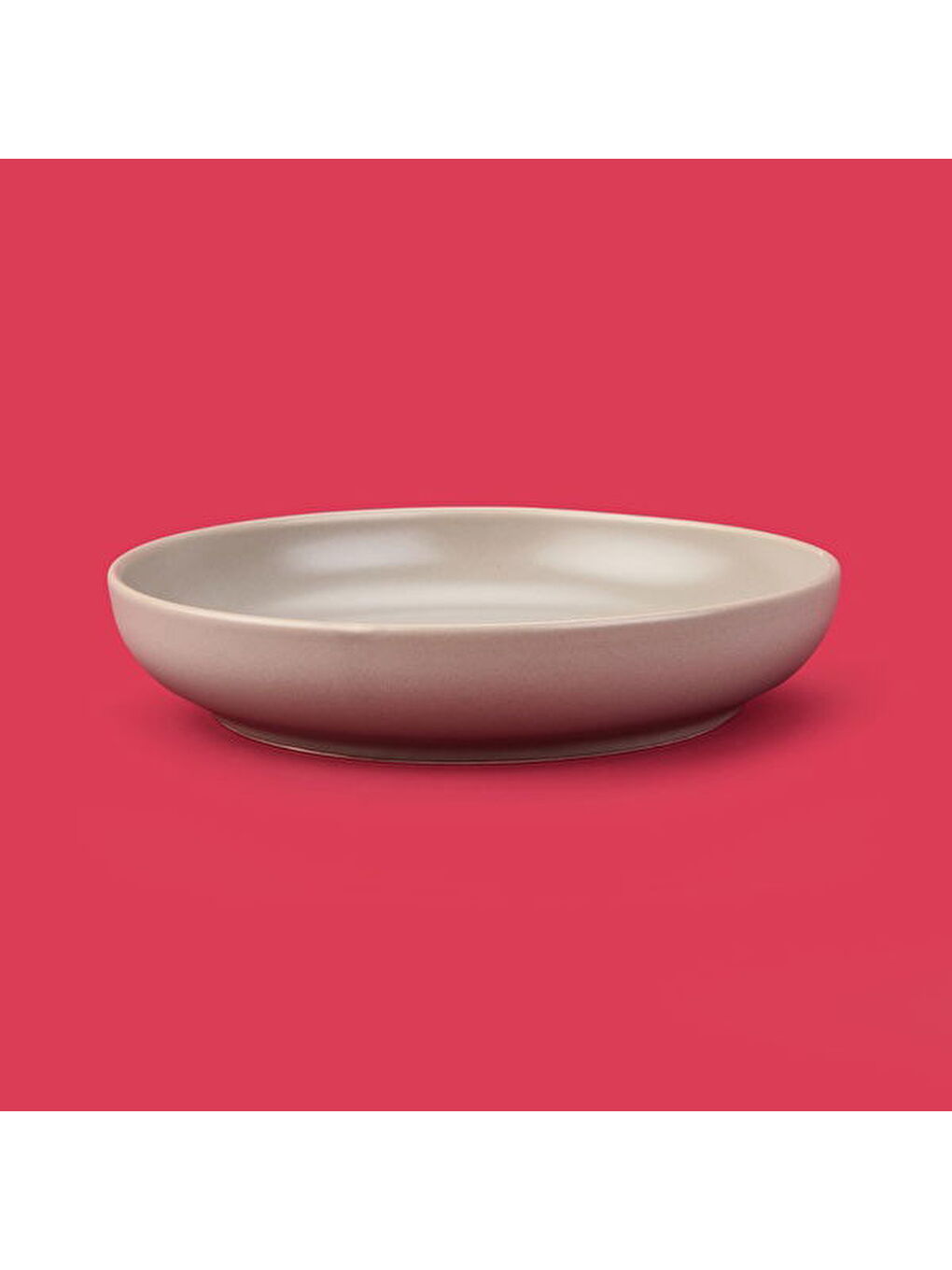 Kitchen Nordic Çukur Yemek Tabağı - Gri - 22 cm