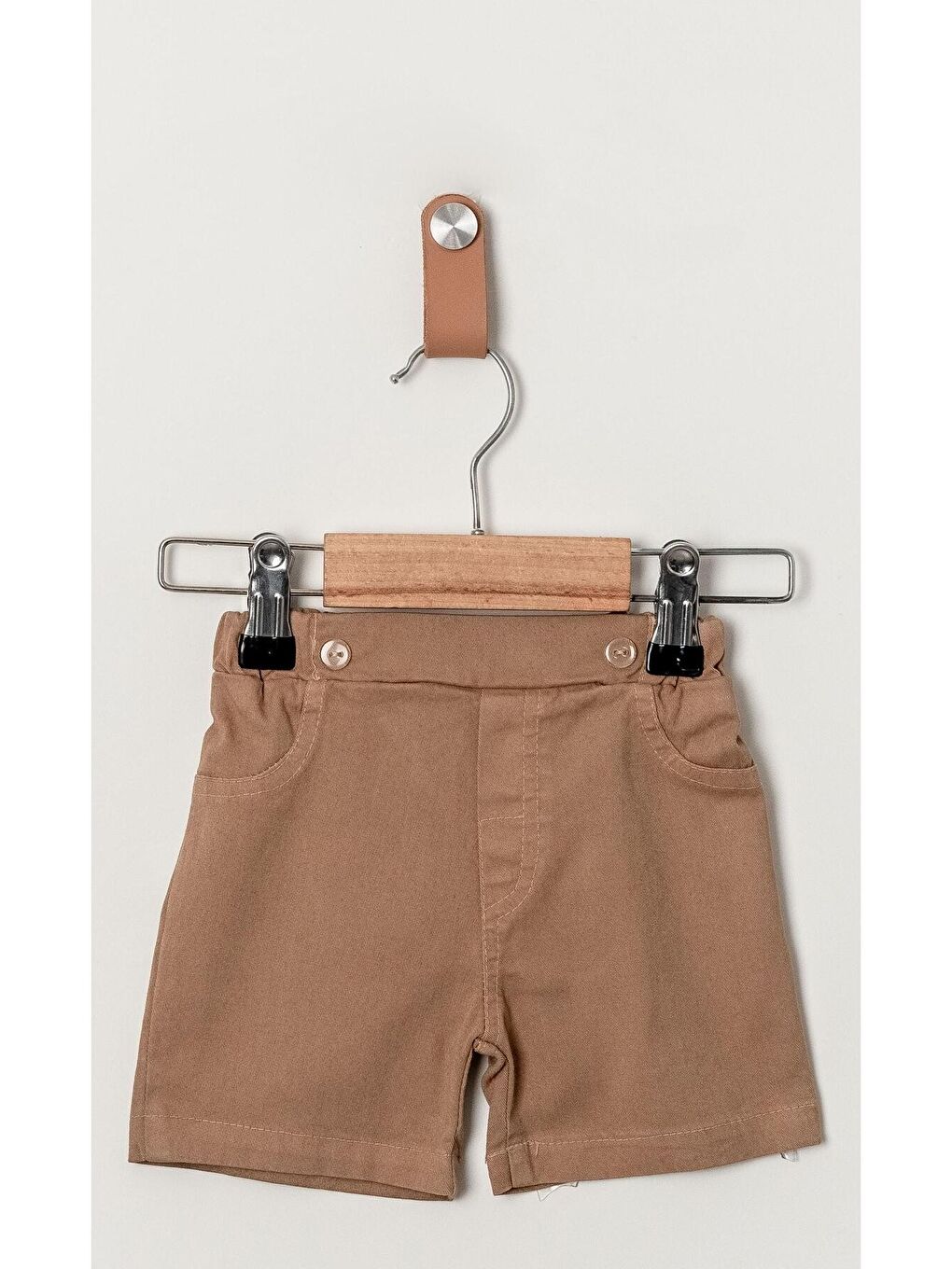 Ekru Tarz Çiçek Desenli Gömlek Belden Ayarlanabilir Slopetli Kısa Kollu Şortlu 2'li Takım-6