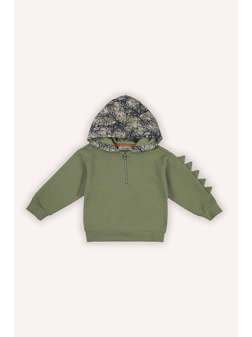 Panço Haki Erkek Çocuk Kapüşonlu Sweatshirt - 2