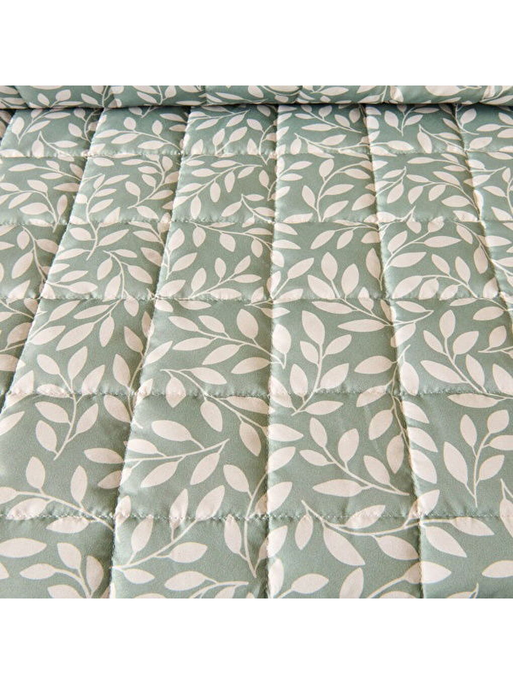 Soft Sylvara Çok Amaçlı Tek Kişilik Yatak Örtüsü Seti - Yeşil-2