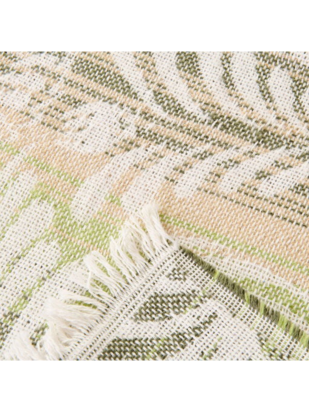 Soft Fathi Pamuklu Tek Kişilik Battaniye - Yeşil - 150x200 cm-2