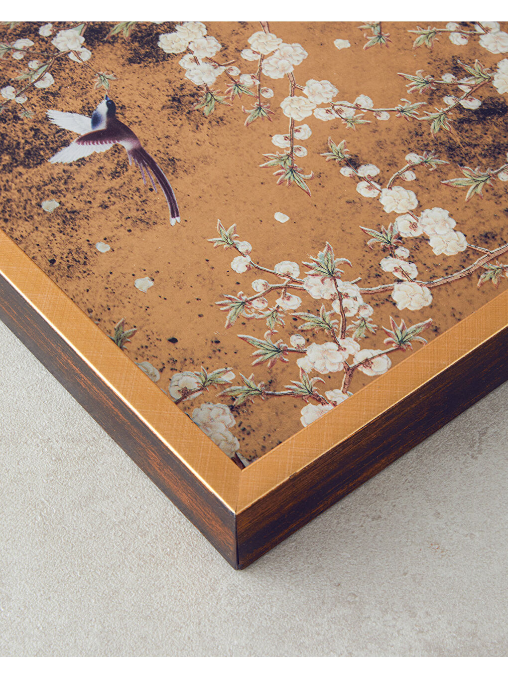 Sarı Alonza Dekoratif Tepsi Gold-2