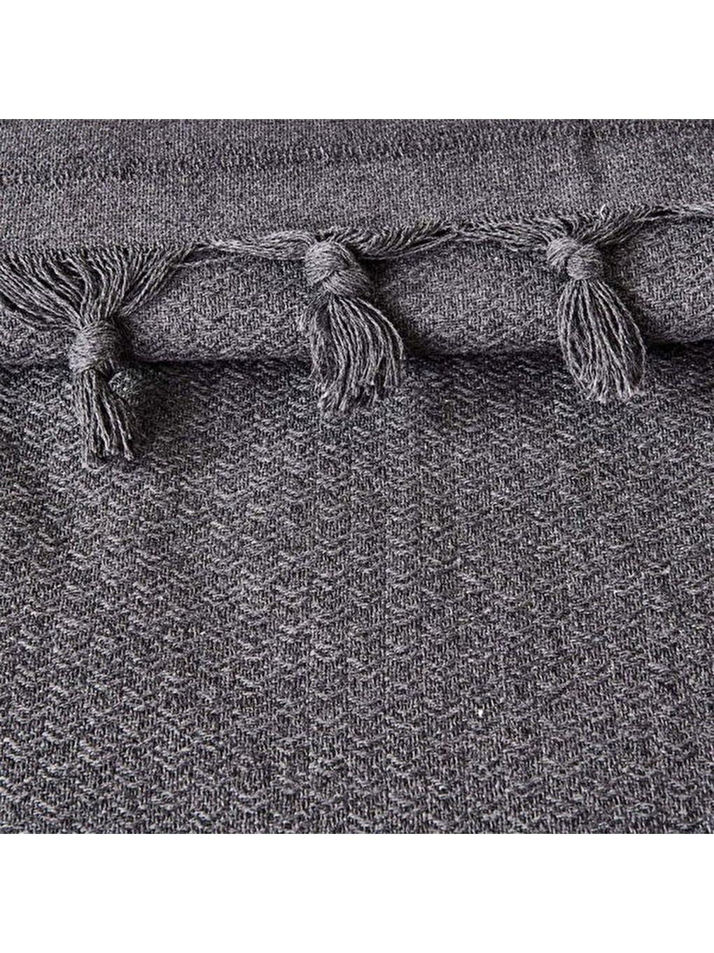 Soft Arven Tek Kişilik Yatak Örtüsü - Antrasit - 160x230 cm-2