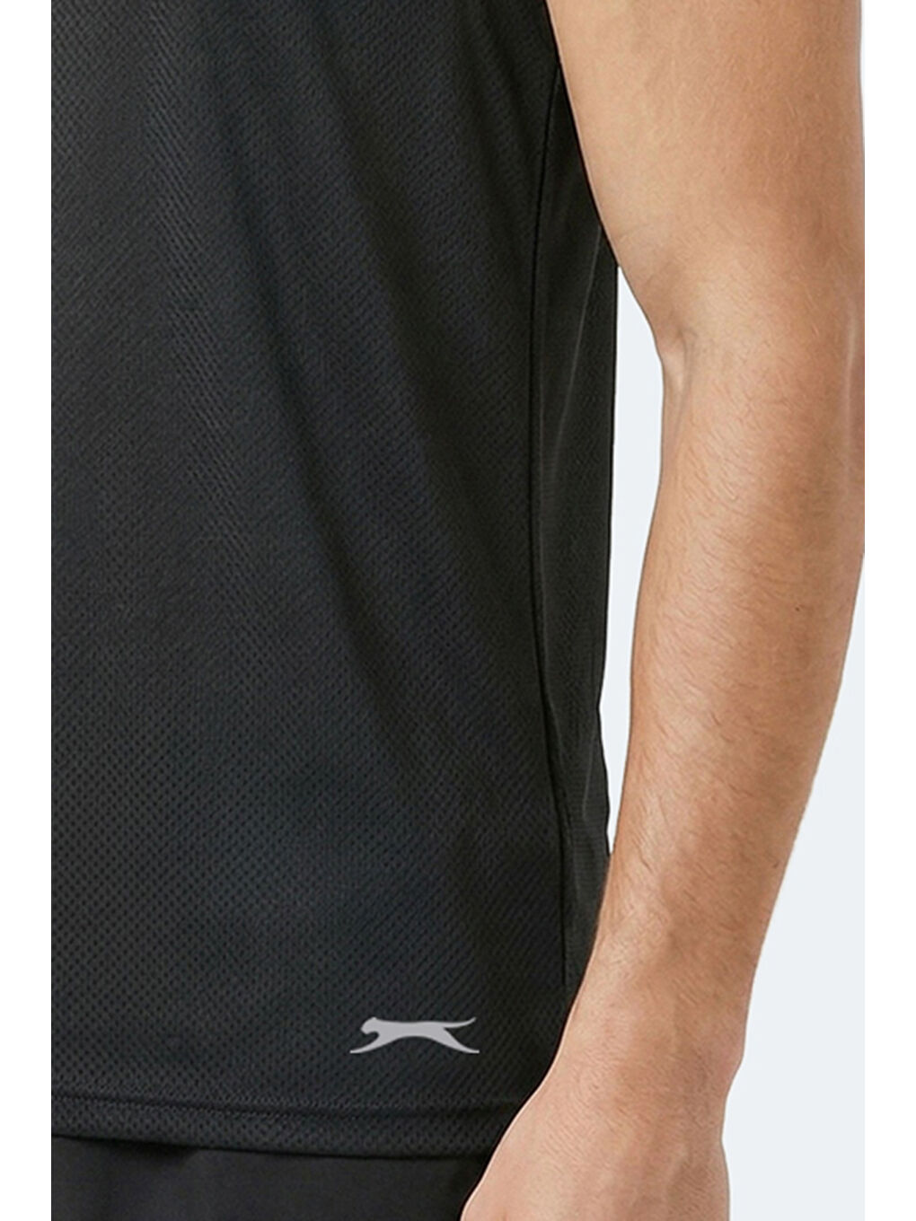 KORBA Erkek Kolsuz Siyah Tişört-1