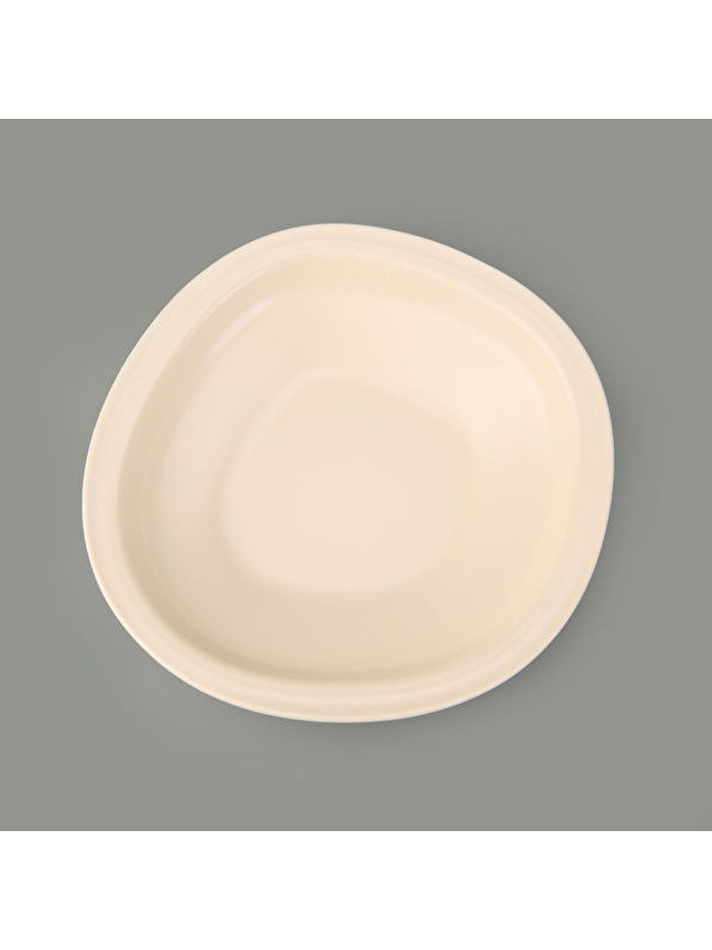 Ekru Kitchen Bloom Çukur Yemek Tabağı - Krem - 23 cm