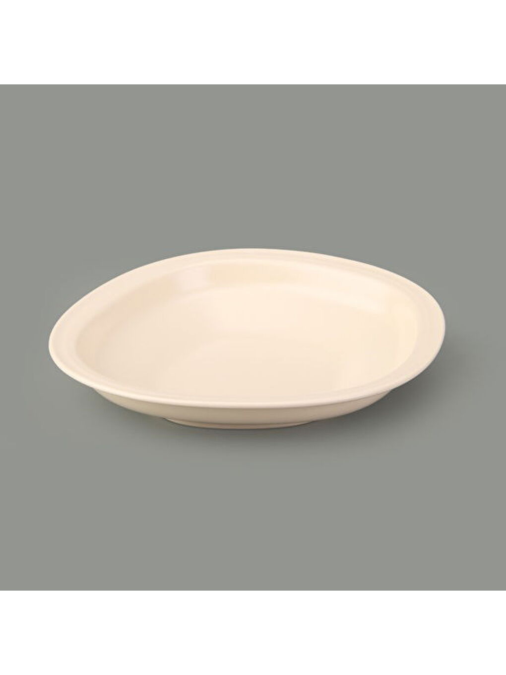 Ekru Kitchen Bloom Çukur Yemek Tabağı - Krem - 23 cm-1