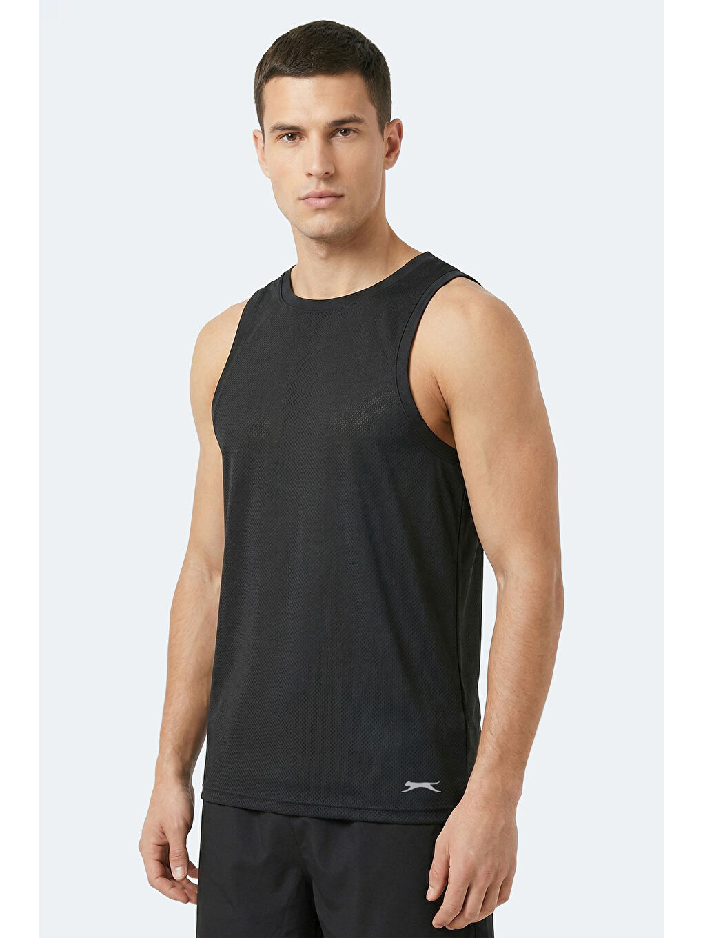 KORBA Erkek Kolsuz Siyah Tişört-6