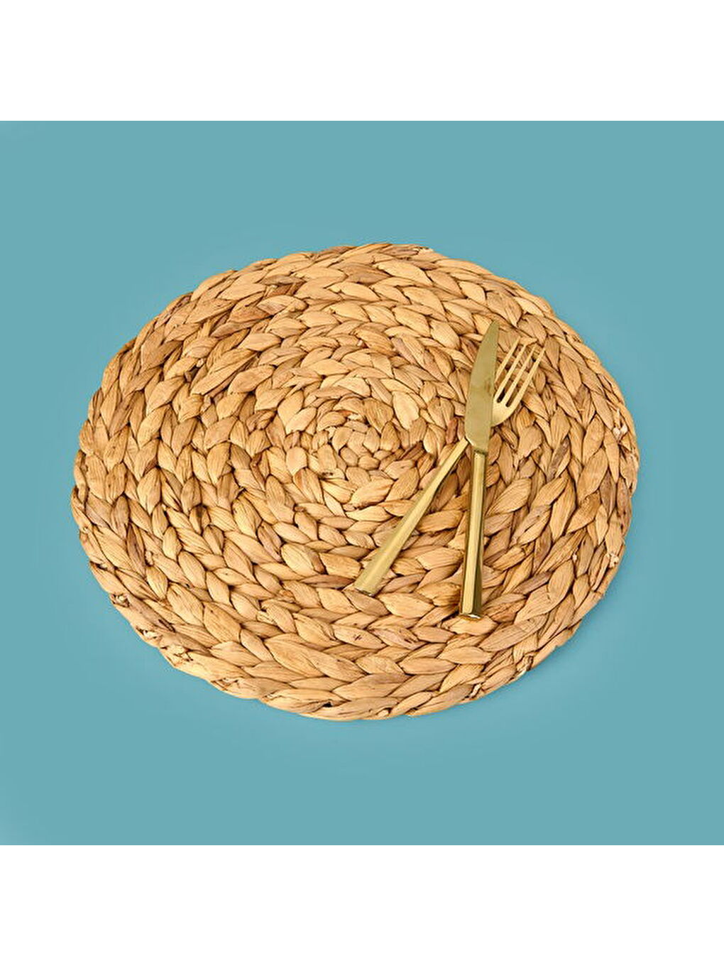 Hasır Amerikan Servis - Kahverengi - 35 cm-2