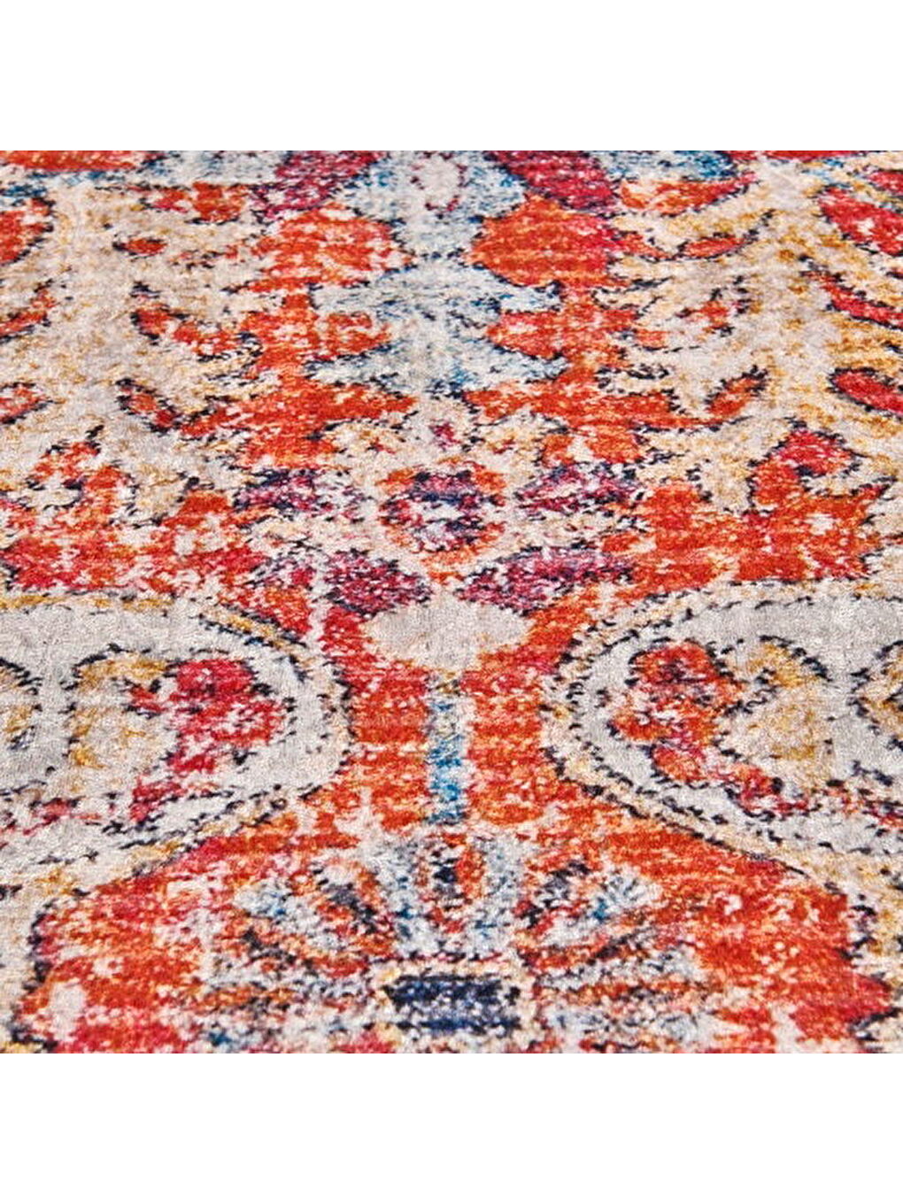 Soft Milas Madalyon Desenli Halı - Gri - 160x230 cm-2