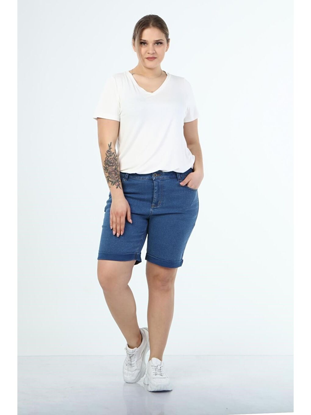 Mylinemoda Mavi 5 Cep Denim Şort