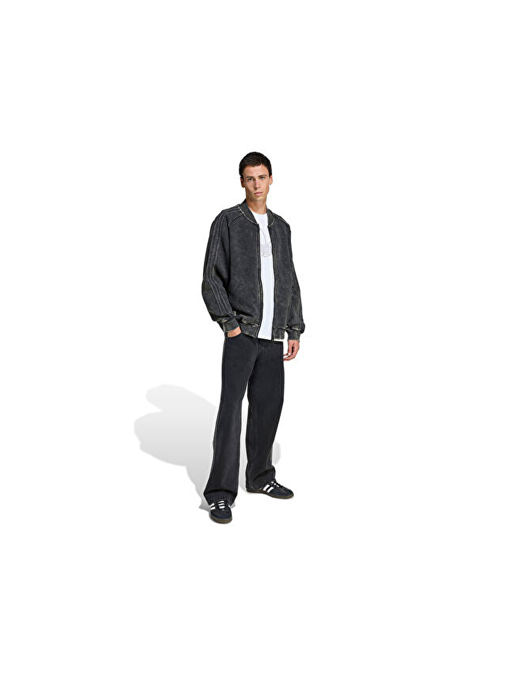 Studded Tee Erkek Günlük Tişört Jy2805 Beyaz-2