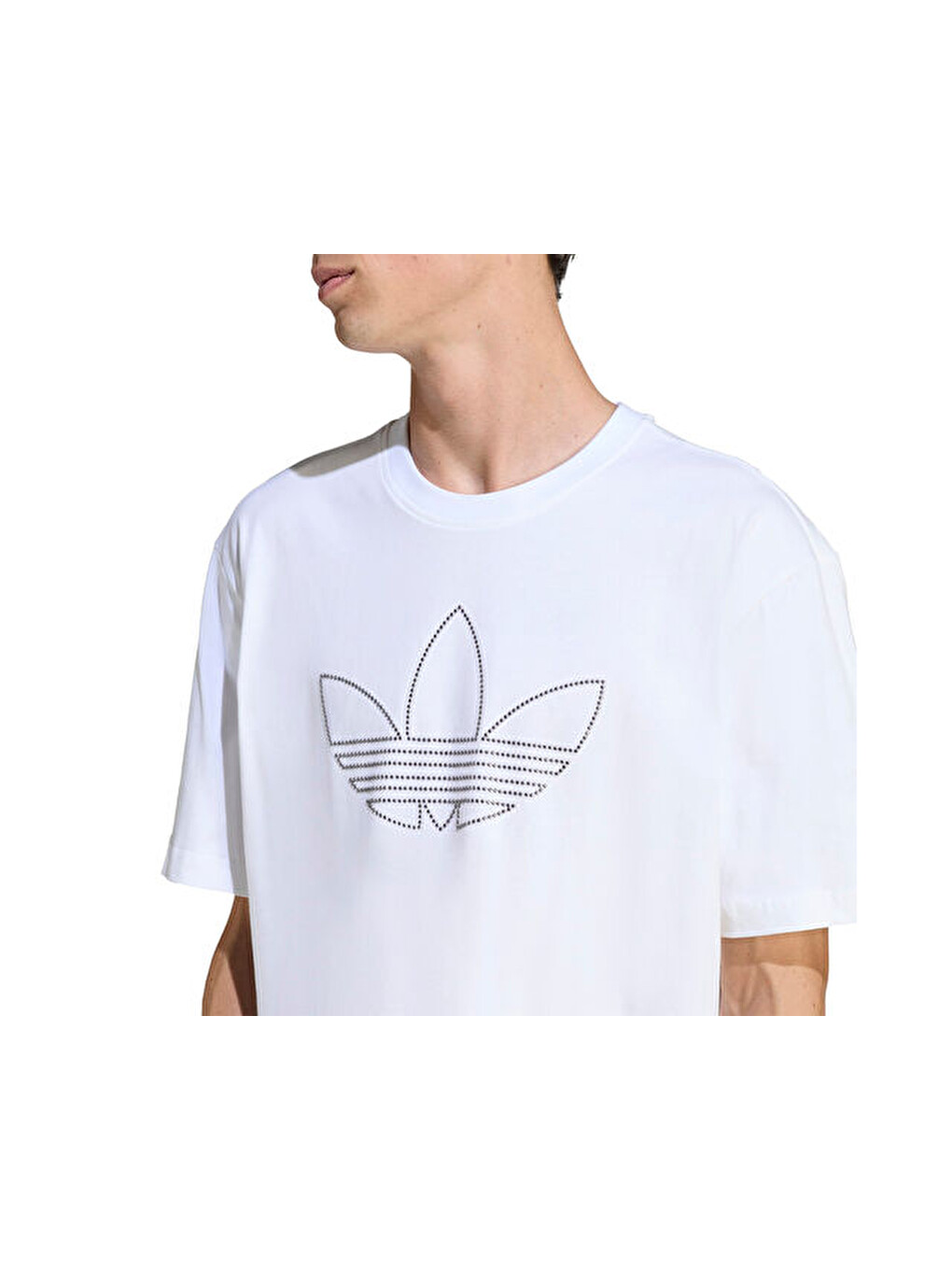 Studded Tee Erkek Günlük Tişört Jy2805 Beyaz-4