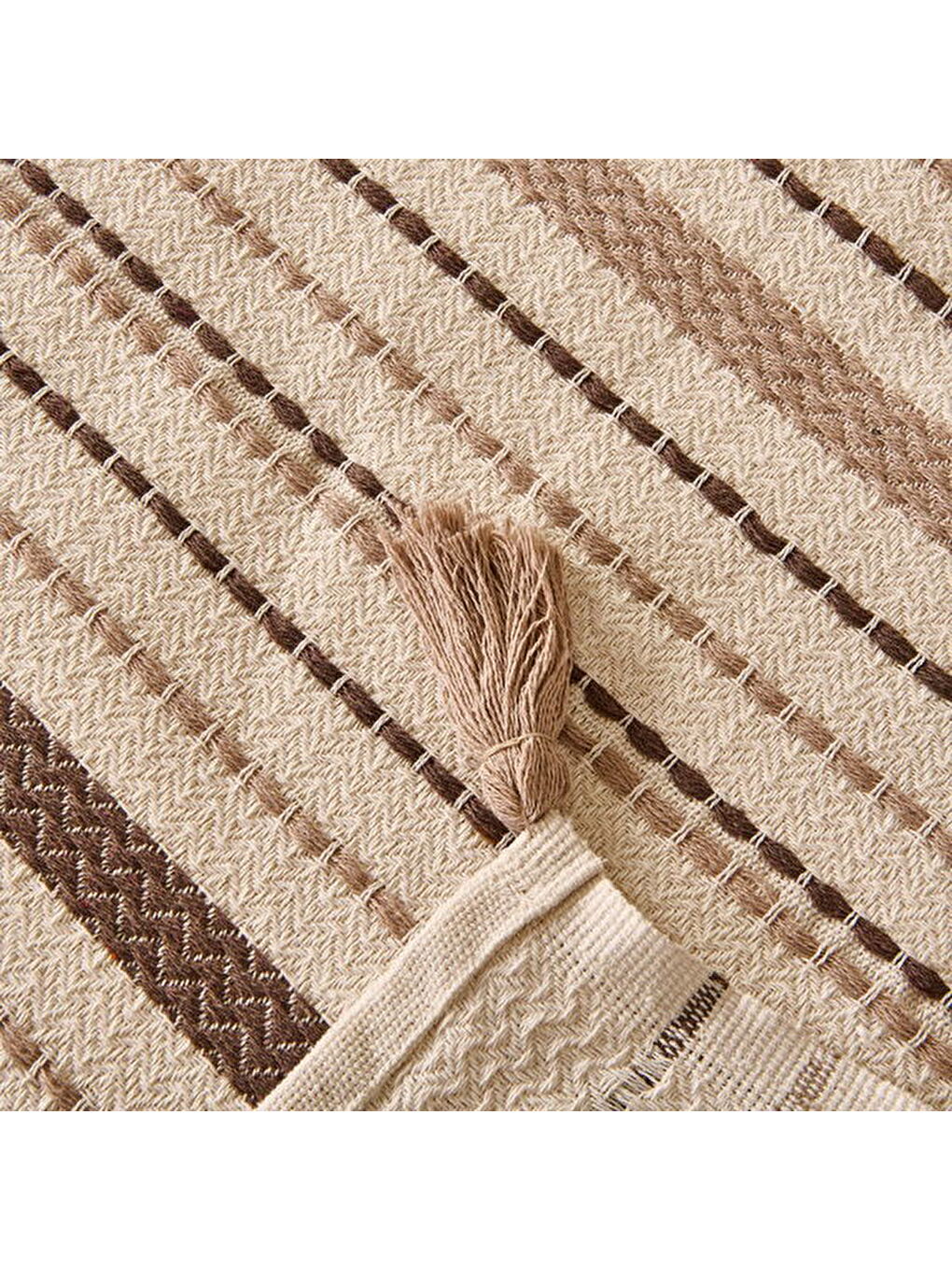 Soft Austin Çift Kişilik Yatak Örtüsü - Kahverengi - 220x240 cm-1